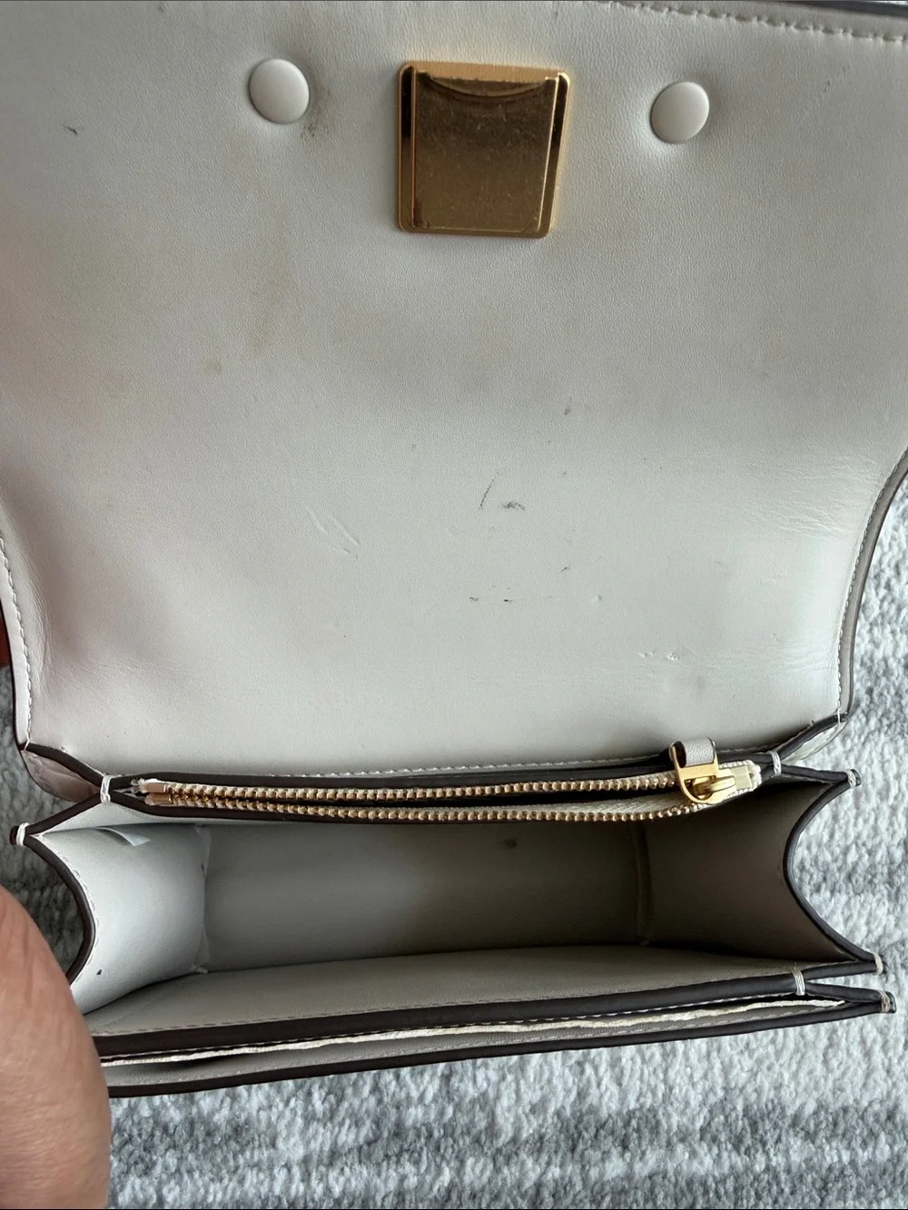 Tory Burch Croc Embossed Leather Eleanor Small Convertible Shoulder Bag